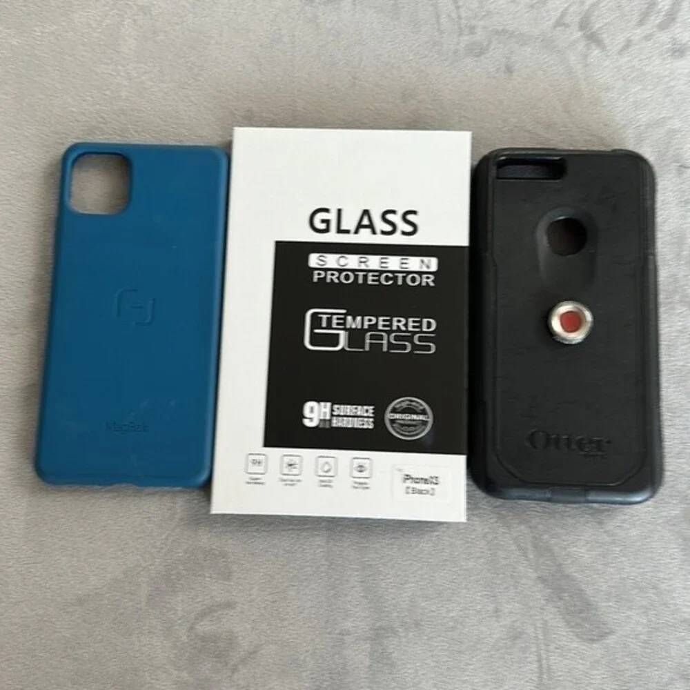 IPhone Max Screen Protector & Two Phone Cases